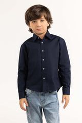 Junior Boy Navy Casual Shirt 231-317-015
