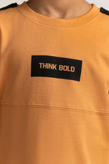 Junior Boy Orange Printed Tee JB-TS-SS24-032