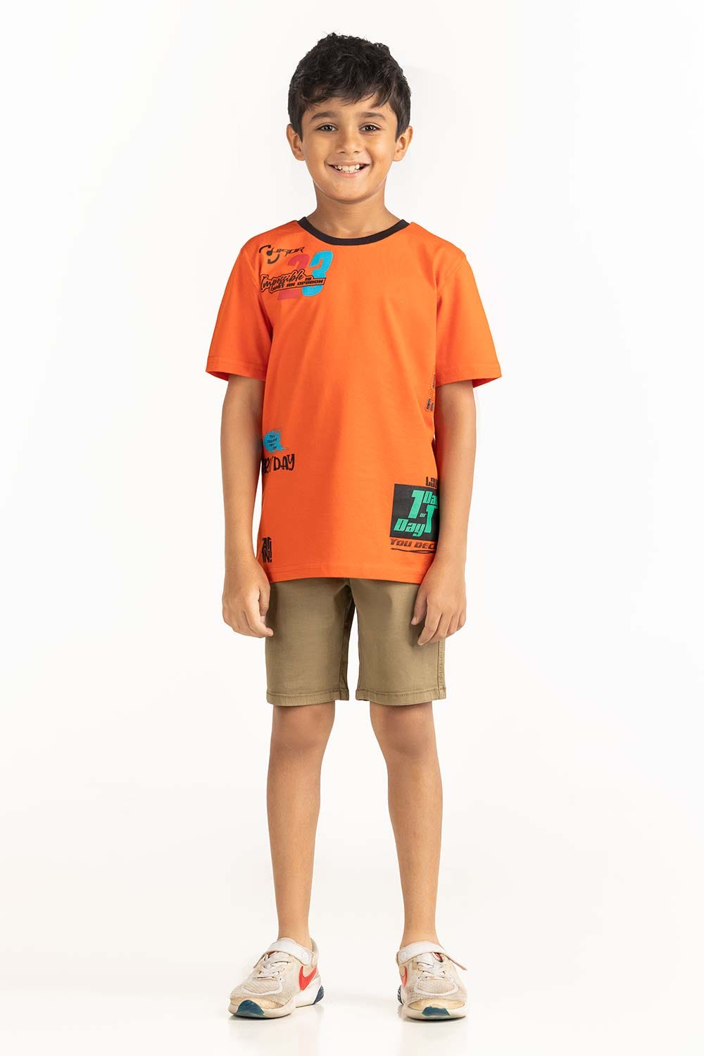 Junior Boy Orange T-Shirt 231-313-014
