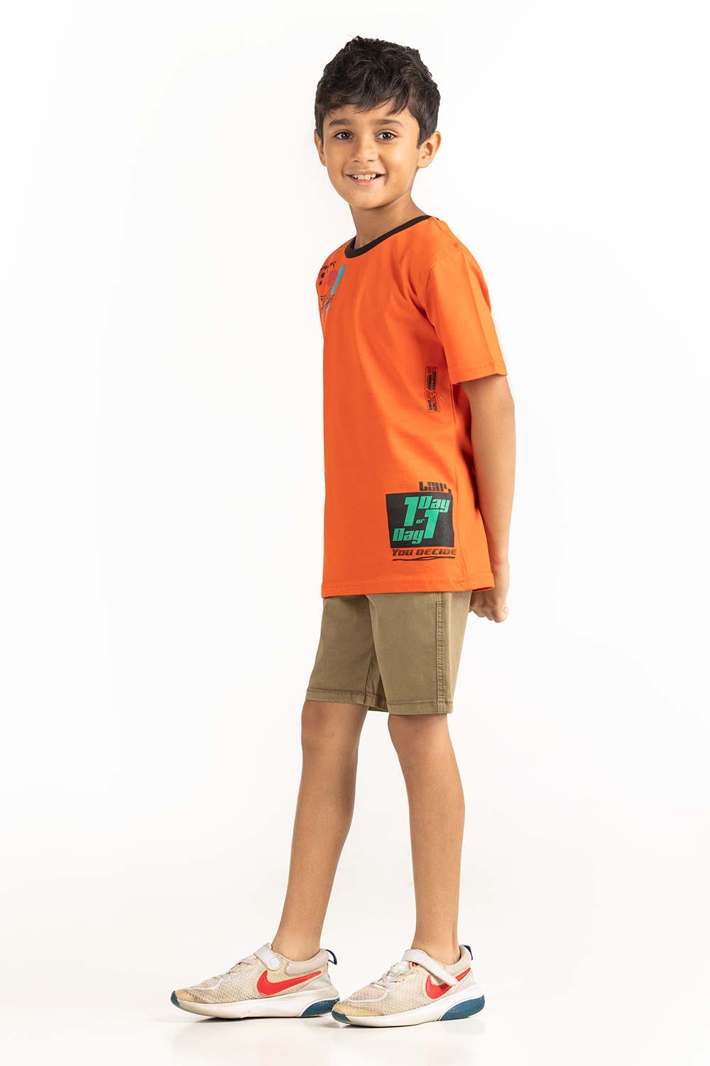 Junior Boy Orange T-Shirt 231-313-014