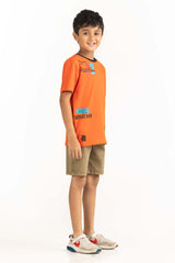 Junior Boy Orange T-Shirt 231-313-014