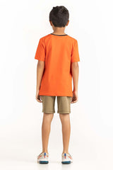 Junior Boy Orange T-Shirt 231-313-014