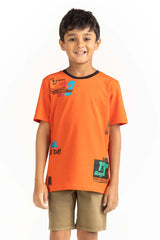 Junior Boy Orange T-Shirt 231-313-014