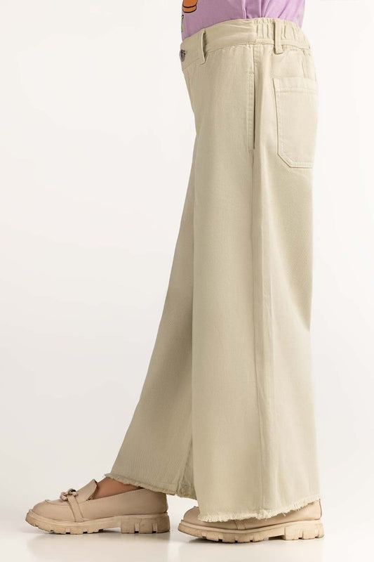 Junior Girl Beige Basic Trouser JG-NDJ-SS24-003