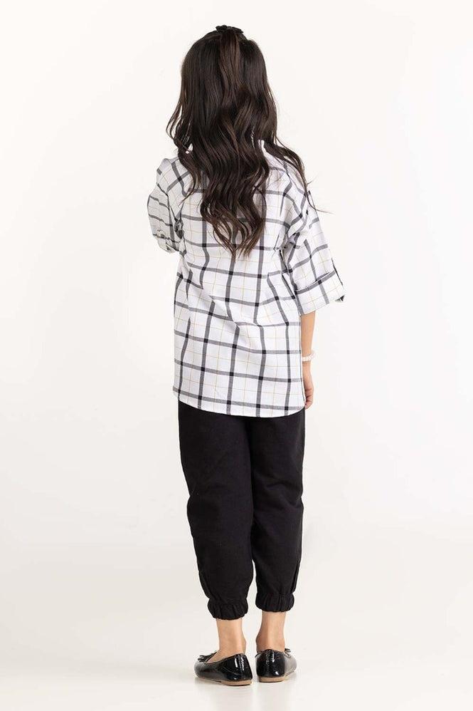 Junior Girl Black and White Blouse 224-417-011