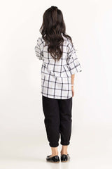 Junior Girl Black and White Blouse 224-417-011