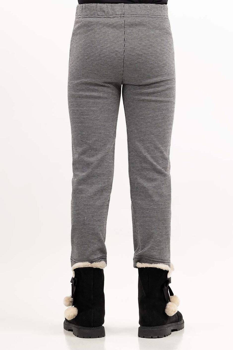 Junior Girl Black And White Trouser 224-420-005