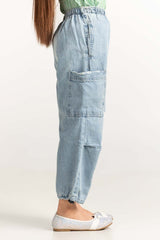 Junior Girl Blue Basic Jeans JG-JNS-WS23-004