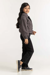 Junior Girl Charcoal Jacket JG-JKT23-201