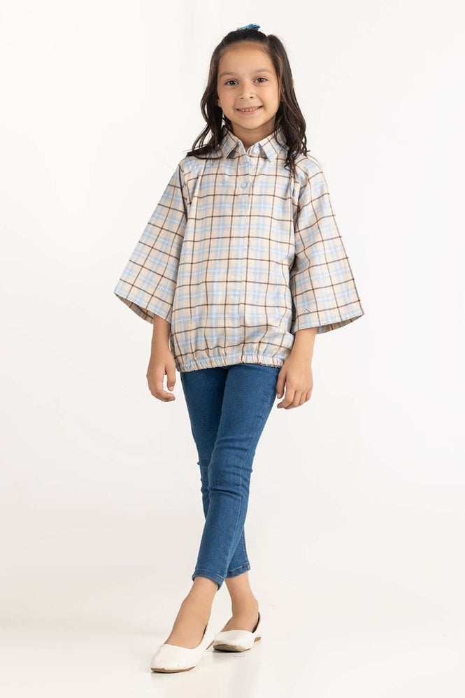 Junior Girl Cream Blouse 224-417-010