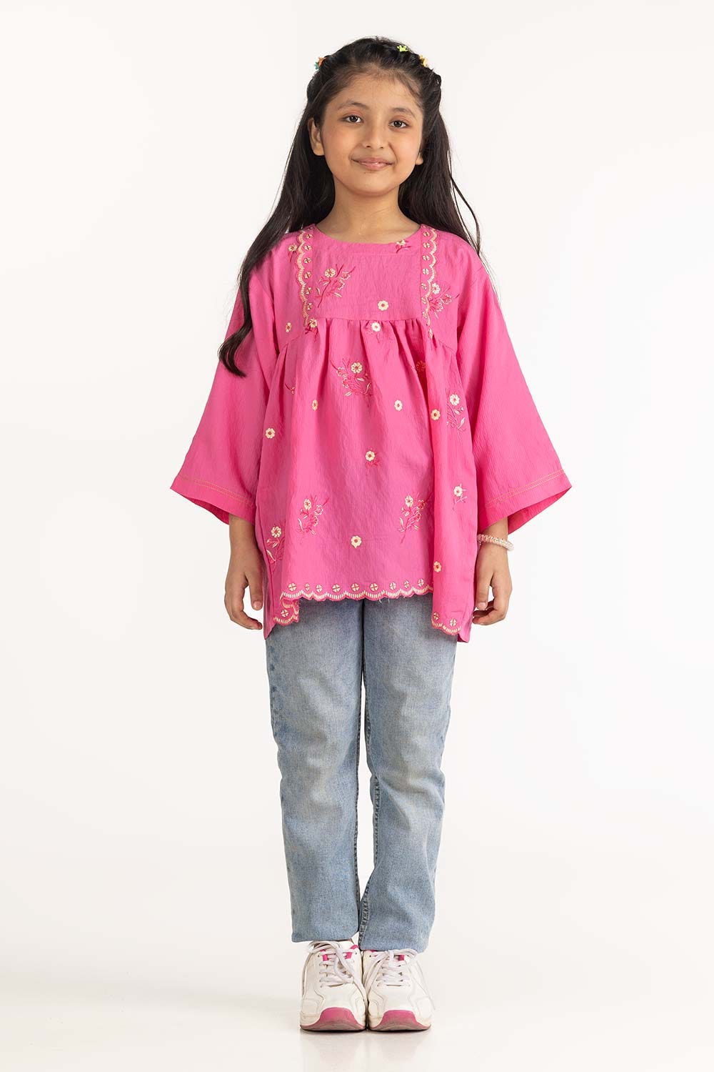 Junior Girl Dark Pink Blouse 231-414-232