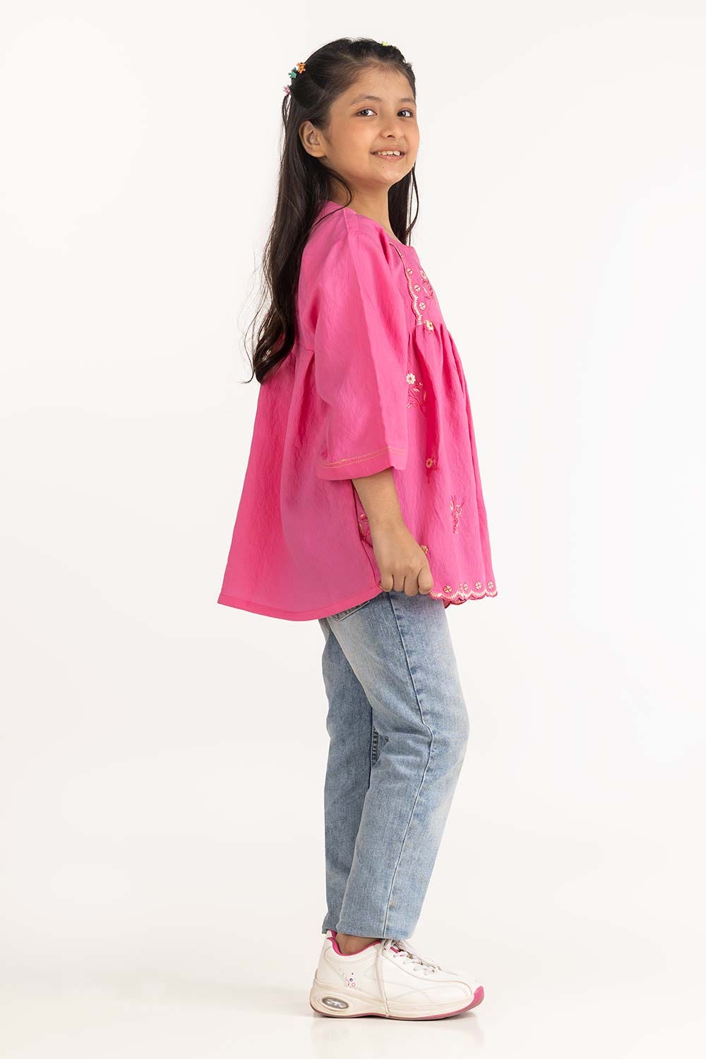 Junior Girl Dark Pink Blouse 231-414-232