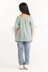 Junior Girl Green Blouse 231-417-310