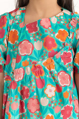 Junior Girl Green Dress 231-417-403