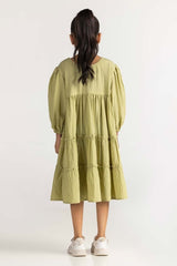 Junior Girl Green Dress JG-DRS-SS24-002