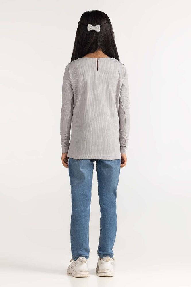Junior Girl Grey Tee JG-TS23-009