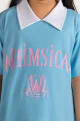 Junior Girl Light Blue Printed Tee JG-TS-SS24-042