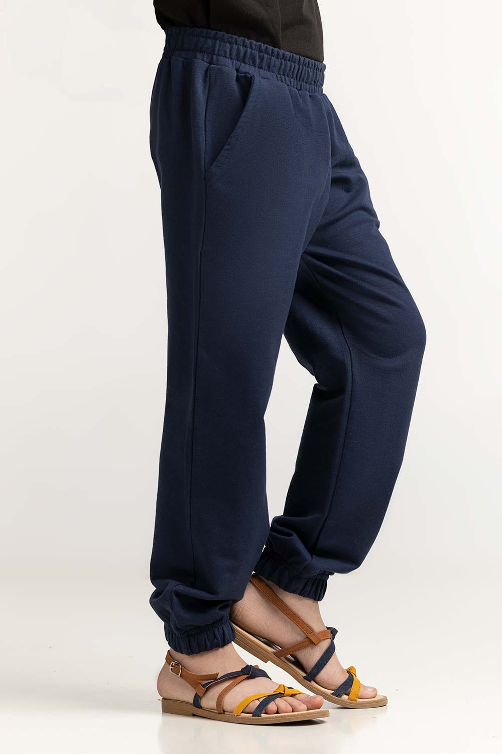 Junior Girl Navy Blue Basic Trouser JG-TRKN-SS24-006