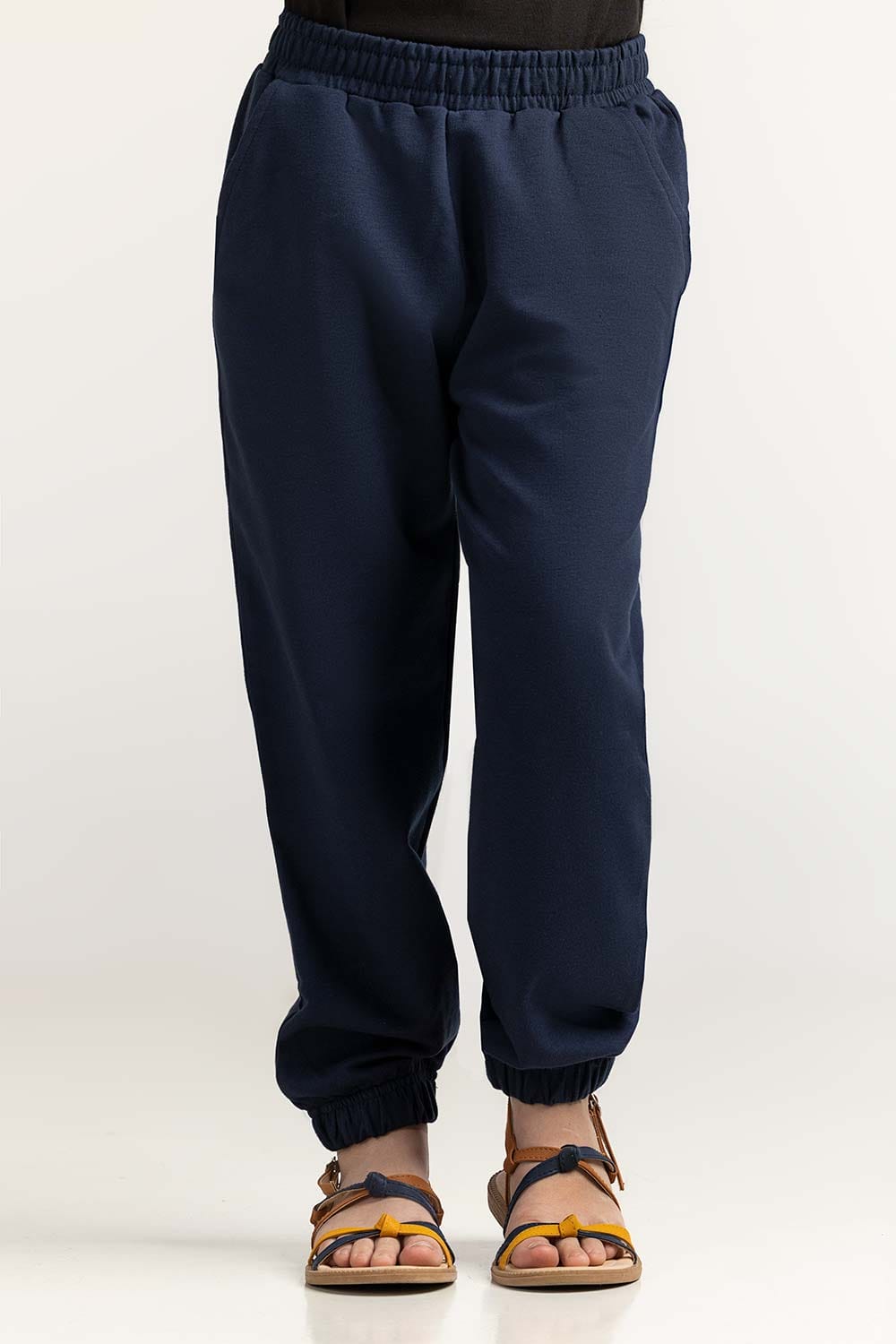 Junior Girl Navy Blue Basic Trouser JG-TRKN-SS24-006