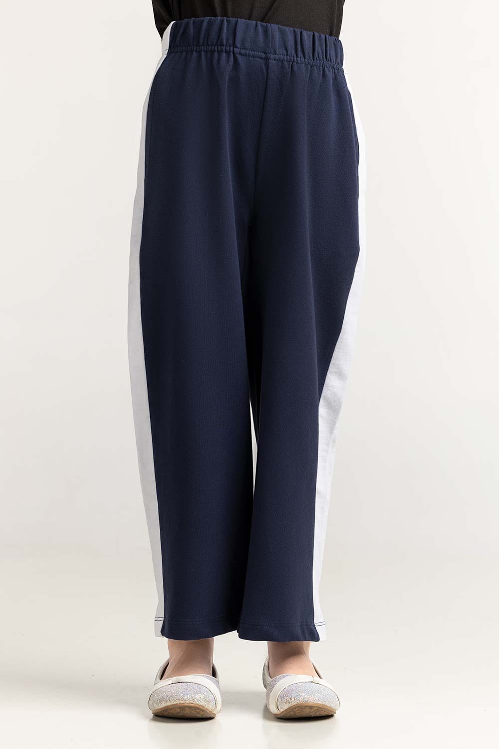 Junior Girl Navy Blue Basic Trouser JG-TRKN-SS24-007