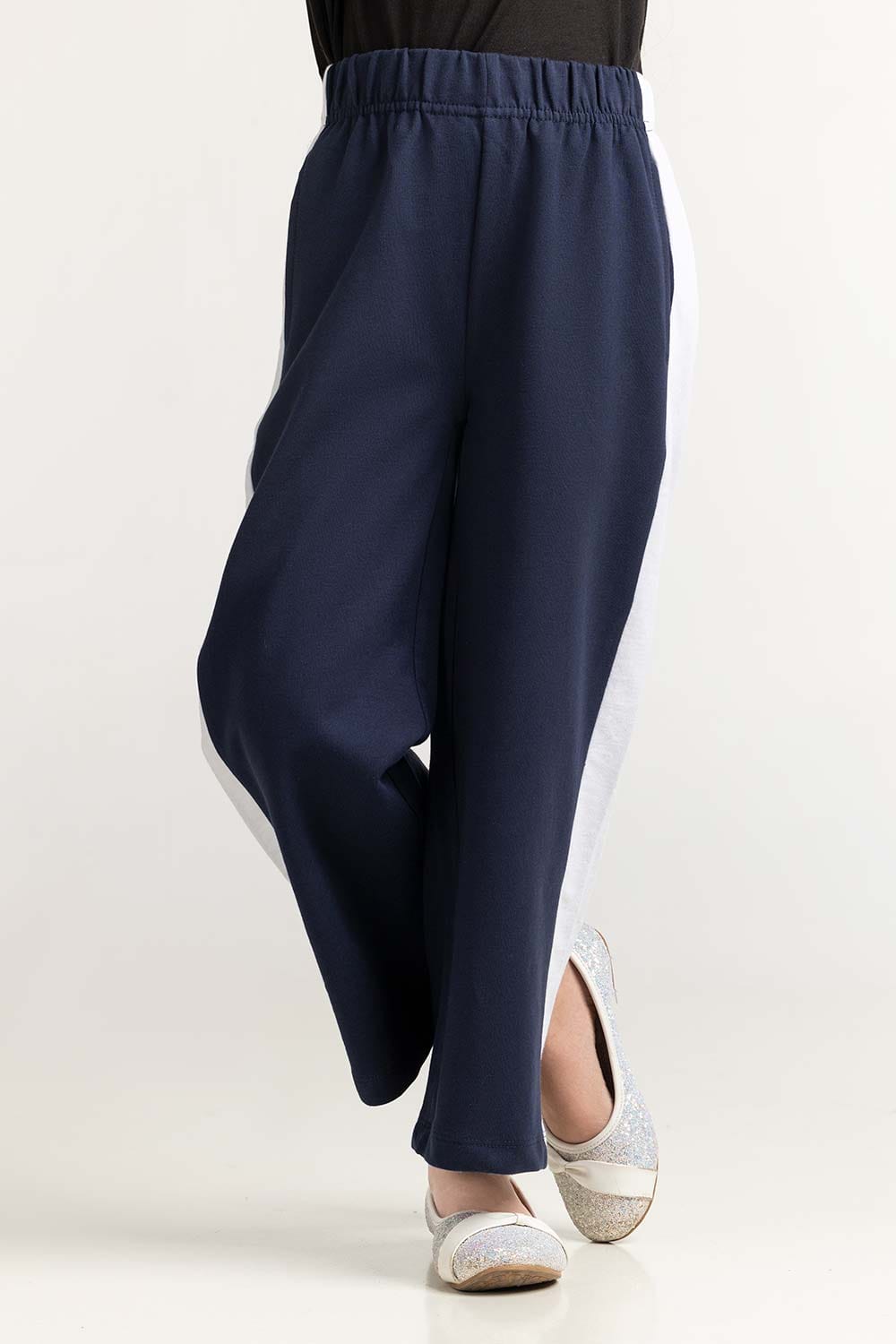 Junior Girl Navy Blue Basic Trouser JG-TRKN-SS24-007