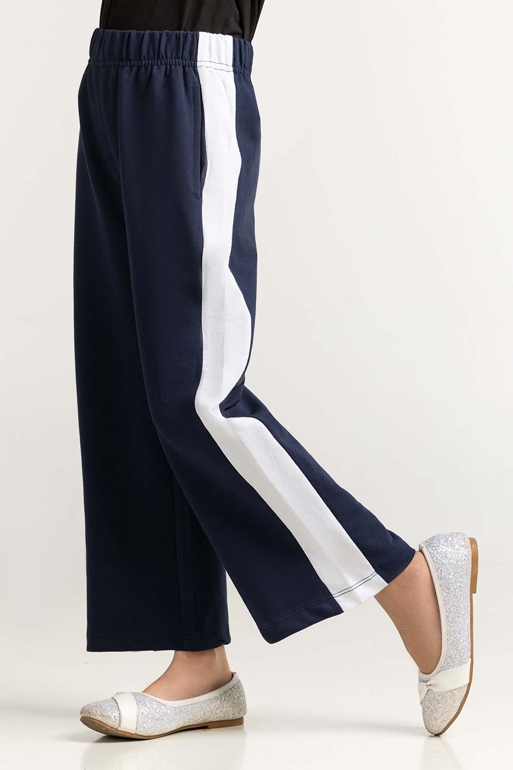 Junior Girl Navy Blue Basic Trouser JG-TRKN-SS24-007