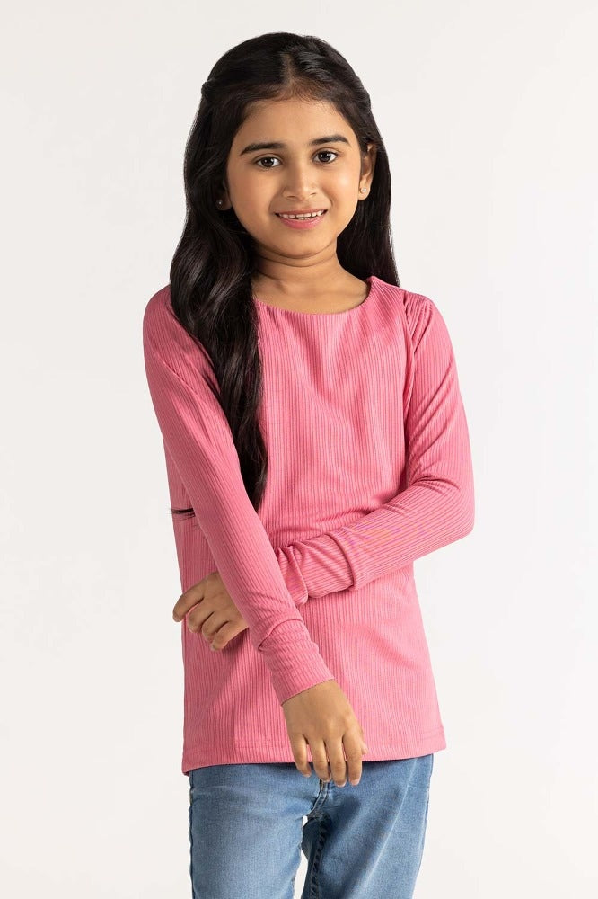 Junior Girl Pink Tee JG-TS23-010
