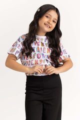 Junior Girl White T-Shirt 231-613-022