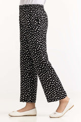 Junior Girl Black & White Trouser 231-420-230