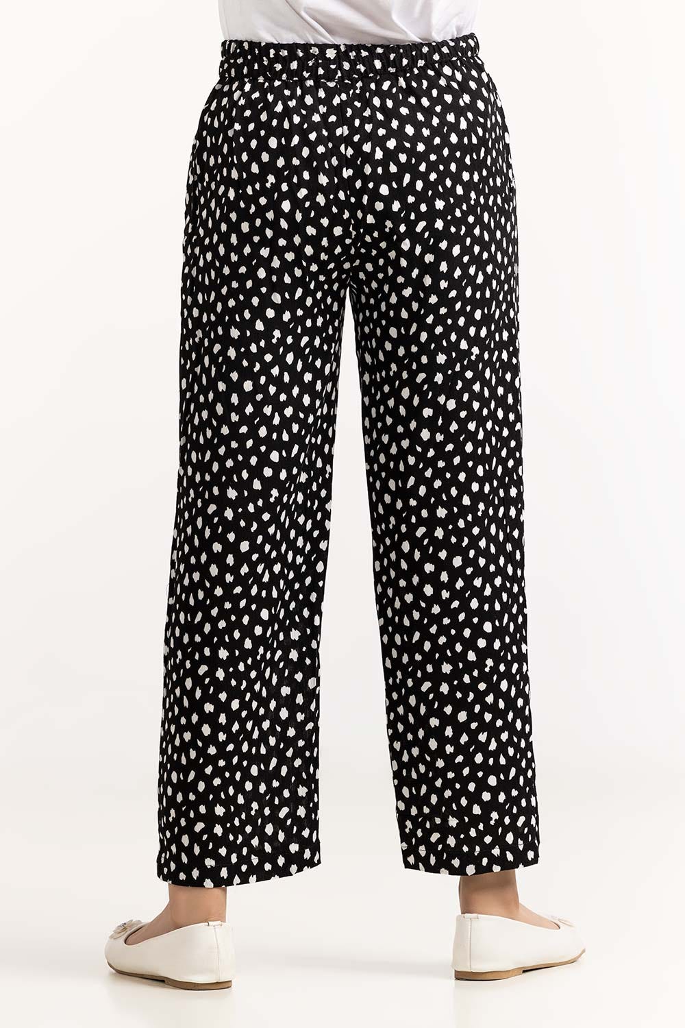 Junior Girl Black & White Trouser 231-420-230