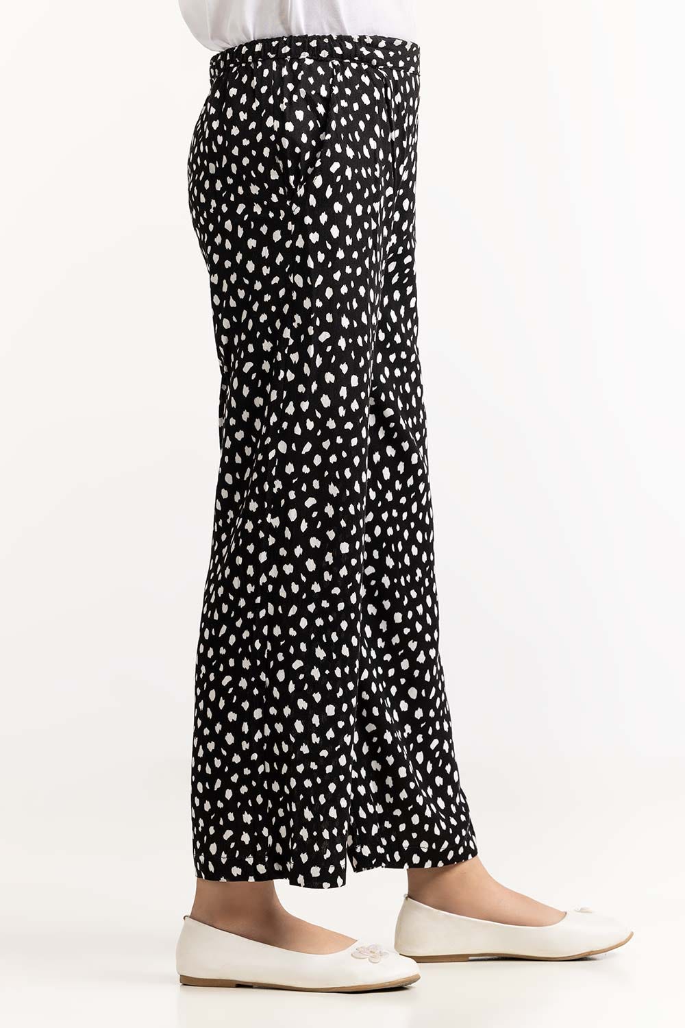 Junior Girl Black & White Trouser 231-420-230