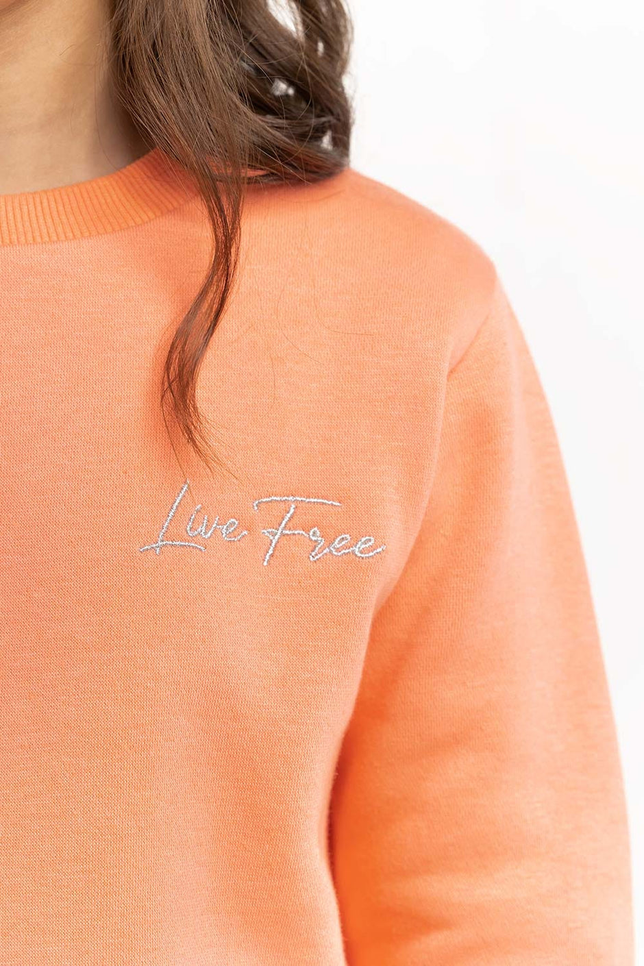 Junior Girl Coral Sweatshirt 224-412-001