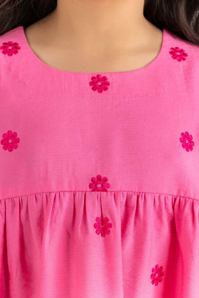 Junior Girls Pink Rust Blouse 231-414-220