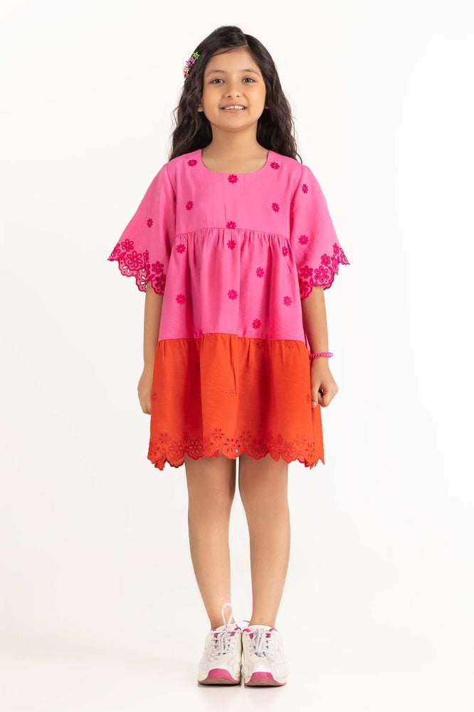 Junior Girls Pink Rust Blouse 231-414-220