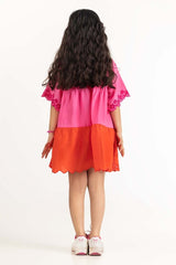 Junior Girls Pink Rust Blouse 231-414-220