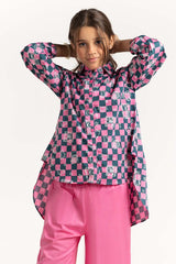 Junior Girl Pink Shirt JGWS-22100036 A