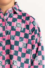 Junior Girl Pink Shirt JGWS-22100036 A