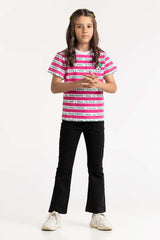 Junior Girl Pink T-Shirt 231-413-025