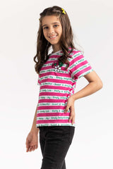 Junior Girl Pink T-Shirt 231-413-025