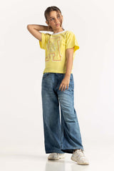 Junior Girl Yellow T-Shirt JGKT-2210060 A