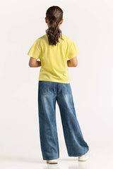 Junior Girl Yellow T-Shirt JGKT-2210060 A