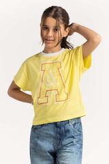Junior Girl Yellow T-Shirt JGKT-2210060 A