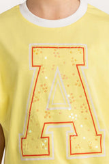 Junior Girl Yellow T-Shirt JGKT-2210060 A