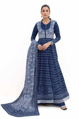 3 Piece Unstitched Printed Thick Khaddar Suit K-42005 T