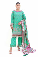 3 Piece Unstitched Printed Light Khaddar Suit K-42007 L