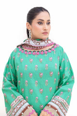 3 Piece Unstitched Printed Light Khaddar Suit K-42007 L