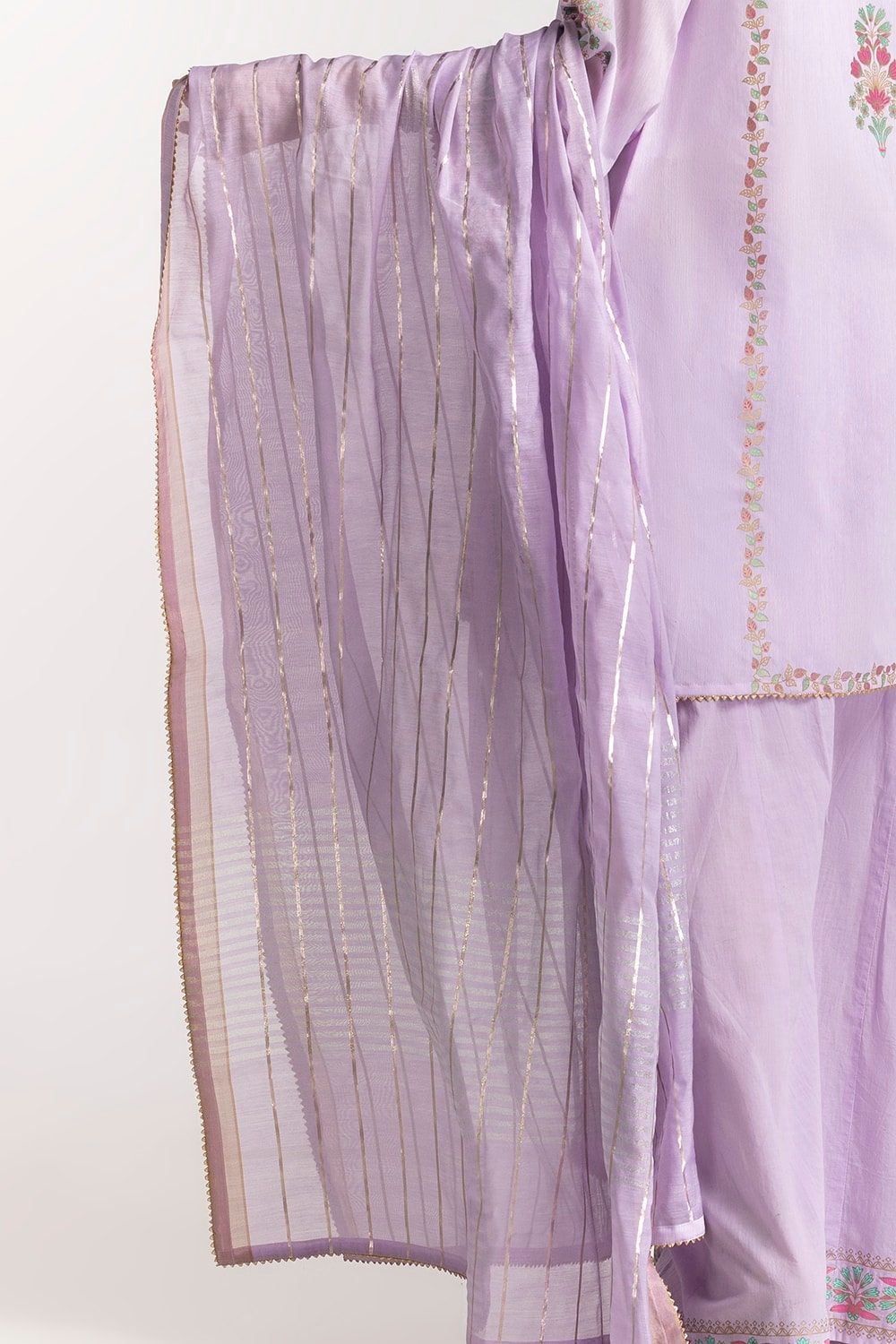 Yarn Dyed Block Printed Shirt And Dupatta KDS-43200