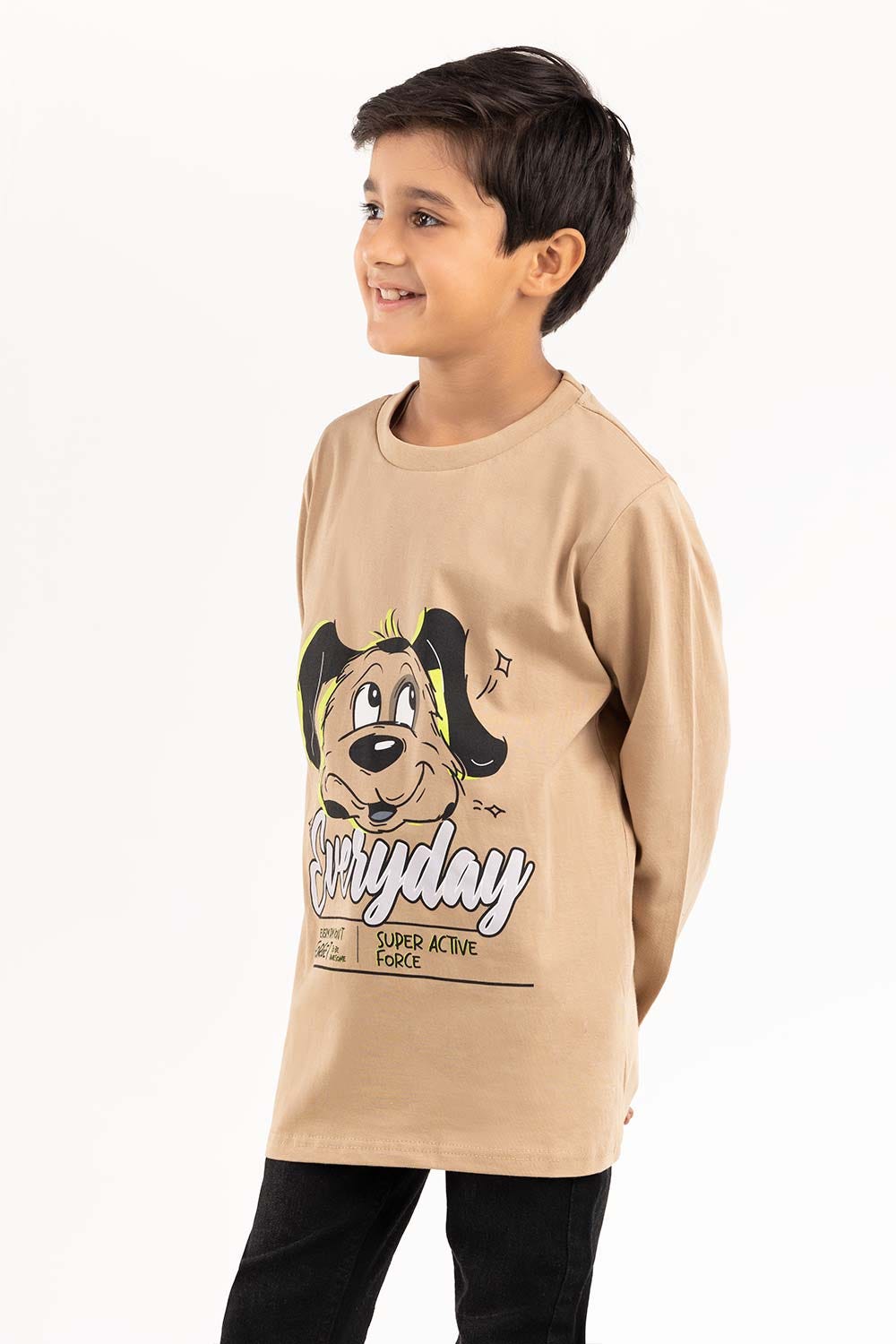 Junior Boy Khaaki T-Shirt 224-313-003