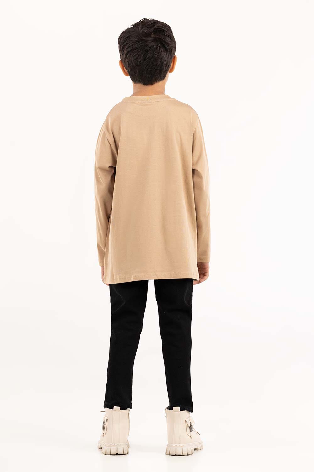 Junior Boy Khaaki T-Shirt 224-313-003