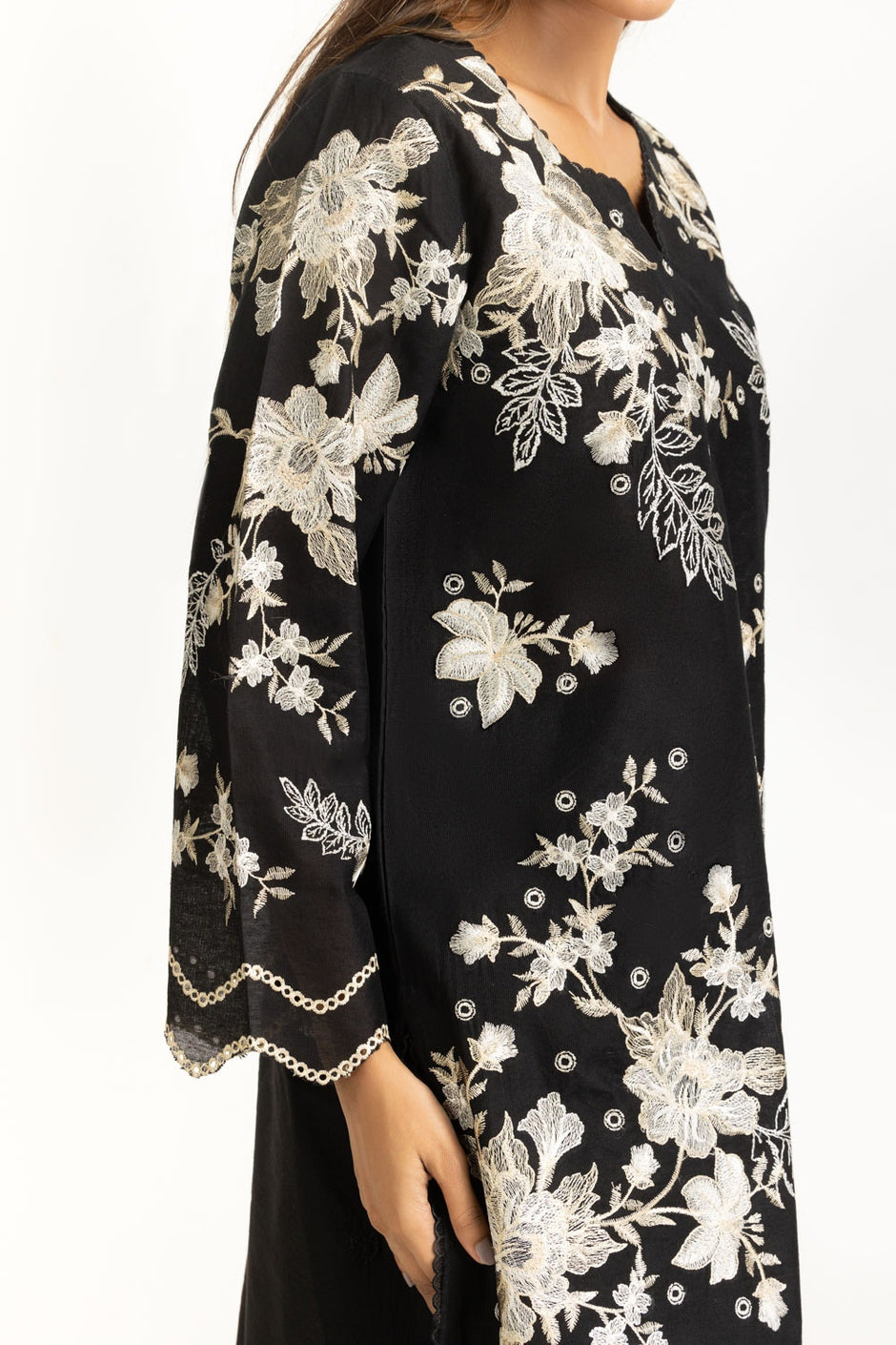 Khaddi Net Embroidered Co-Ord Set